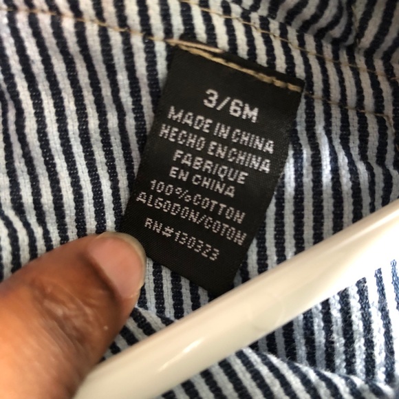 3/$10 Calvin Klein Boys Overalls 3-6 months - Picture 2 of 6